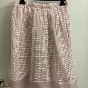 Elizabeth and James Pink Chiffon Skirt Size 8